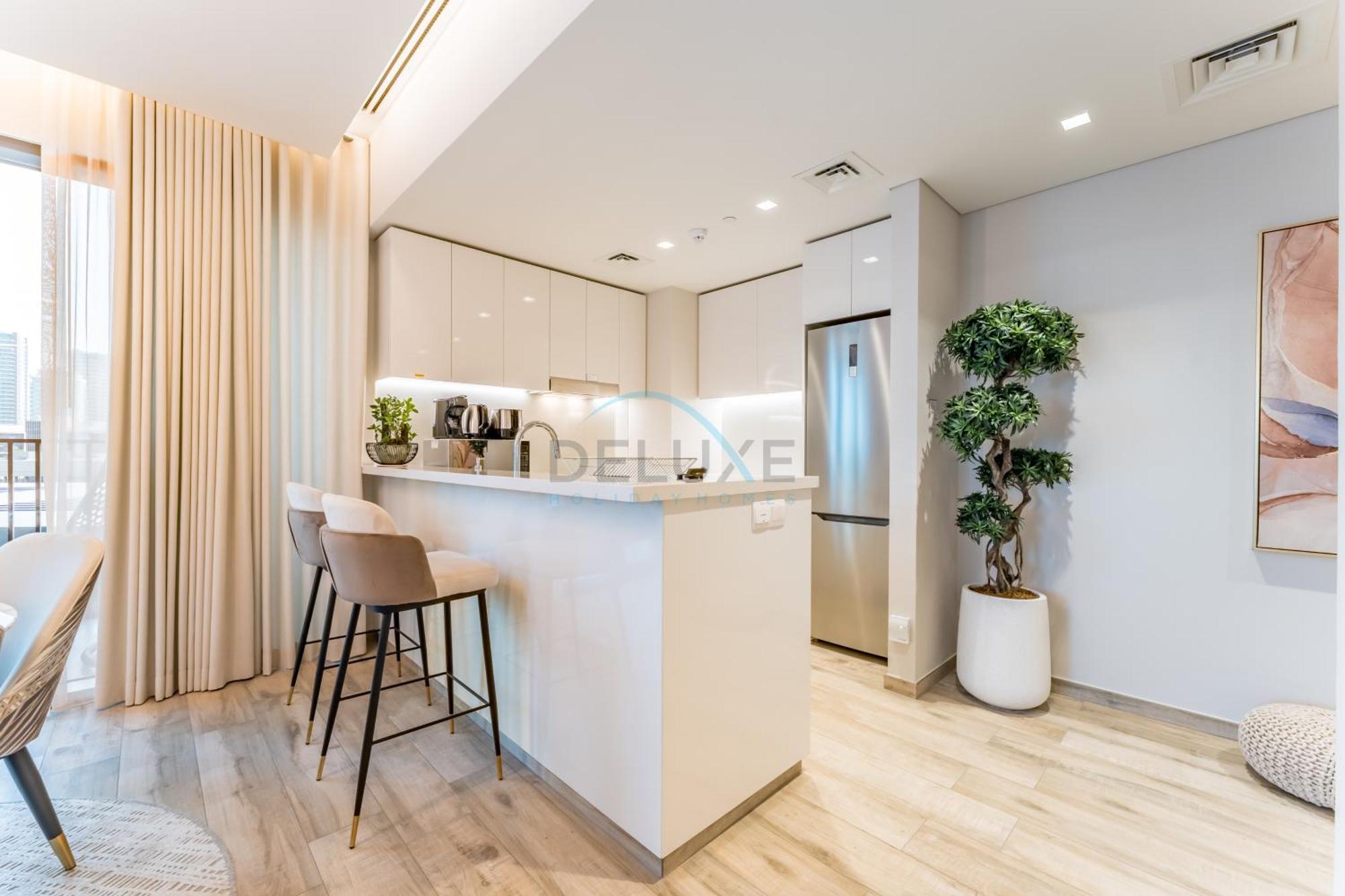 Apartment Furnished 1br, Walk To Business Bay Metro, Near Downtown, Ahad Residences, Business Bay By Deluxe Homes *