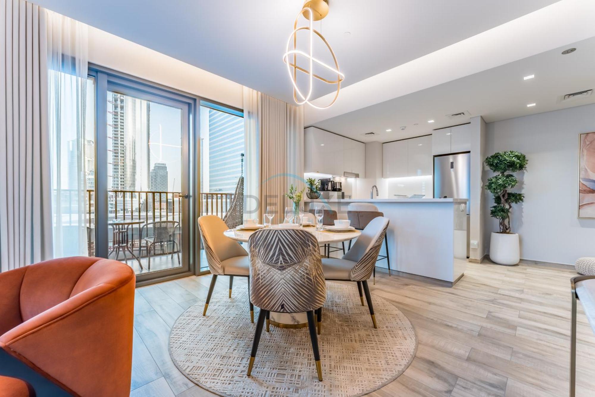 Apartment Furnished 1br, Walk To Business Bay Metro, Near Downtown, Ahad Residences, Business Bay By Deluxe Homes