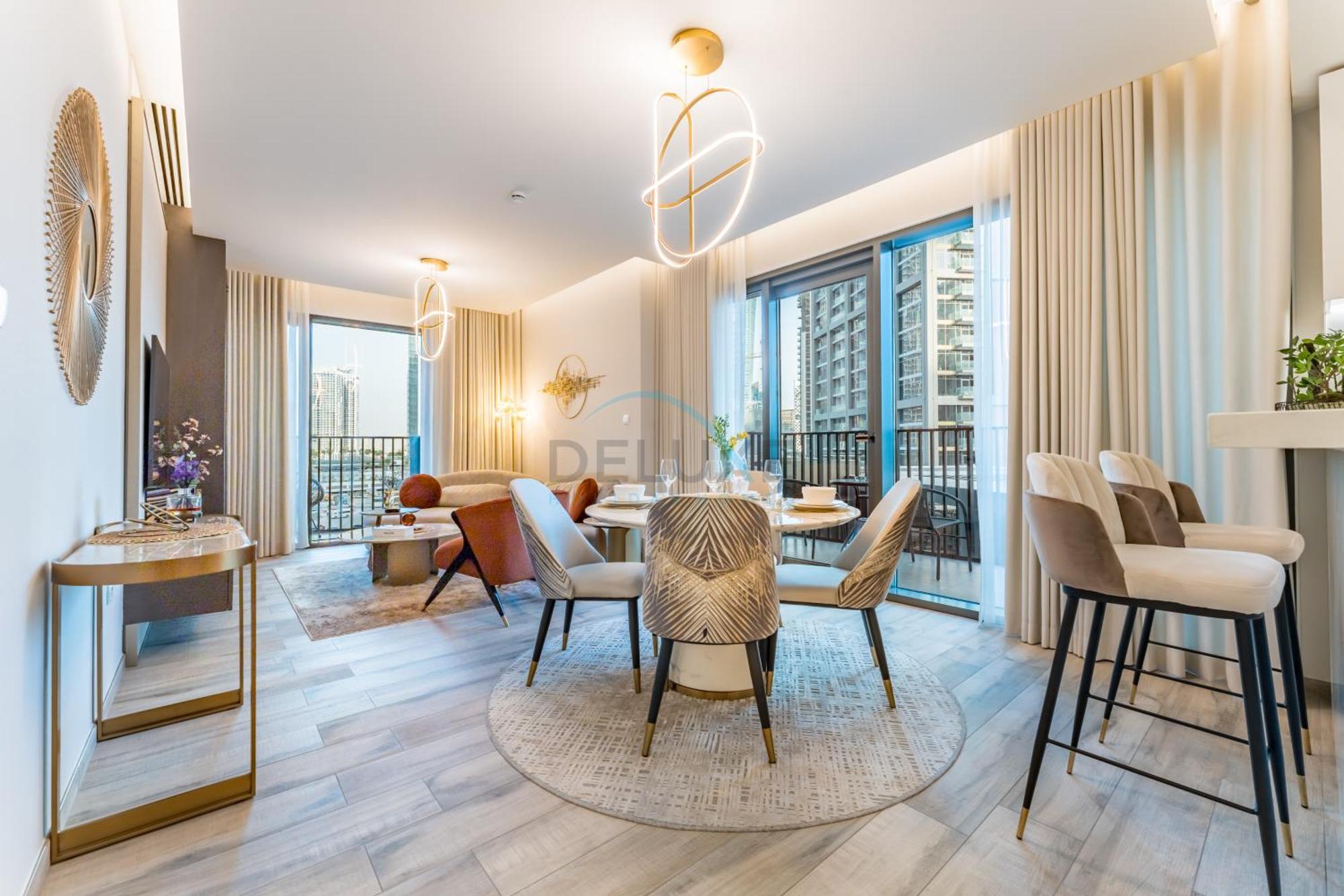 Furnished 1br, Walk To Business Bay Metro, Near Downtown, Ahad Residences, Business Bay By Deluxe Homes Dubai